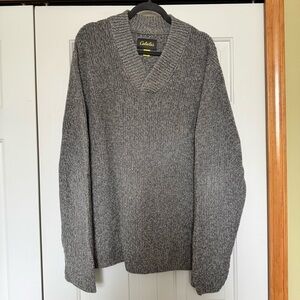 Cabela’s Heavy Weight Cotton V Neck Sweater